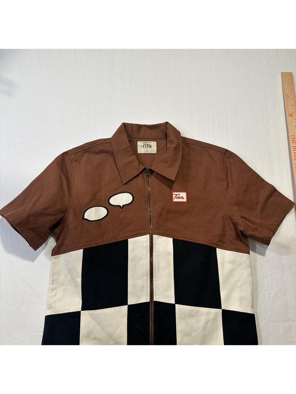 Women's Brown and Multi Shirt